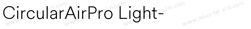 CircularAirPro Light字体转换